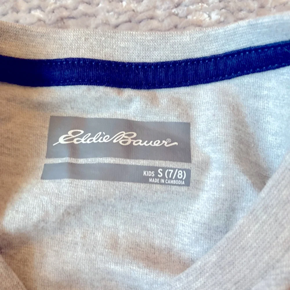Eddie‎ Bauer Tee Shirt, Great Outdoors, Short Sleeve, small (7/8), Boy, Girl